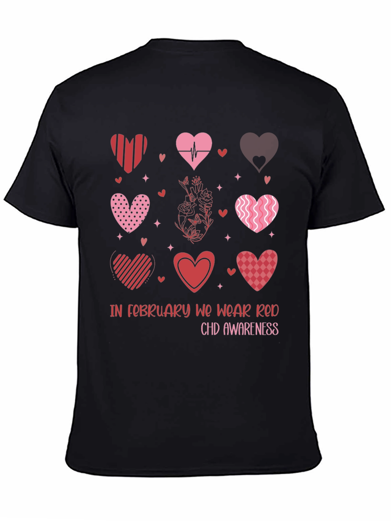 Red CHD Awareness Valentine Heart T-Shirt