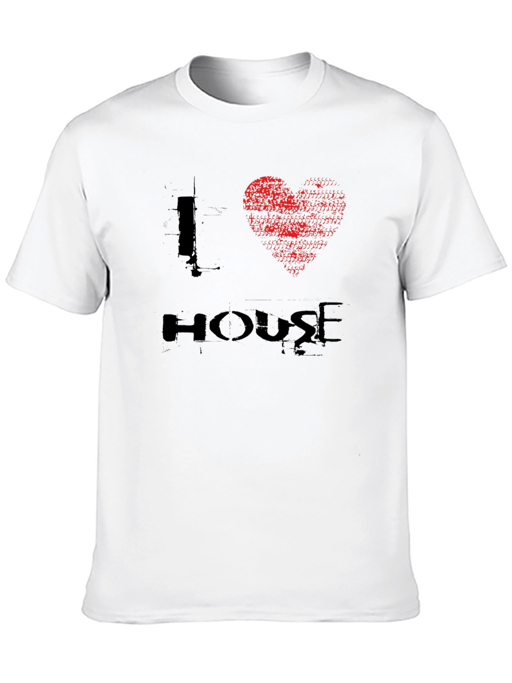 I Heart House Music Black Graphic T-Shirt