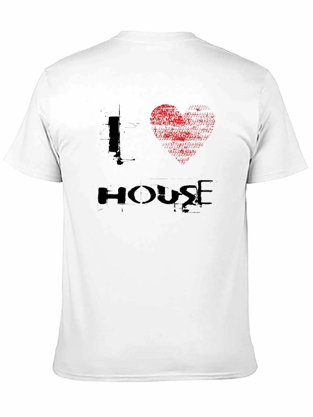 I Heart House Music Black Graphic T-Shirt