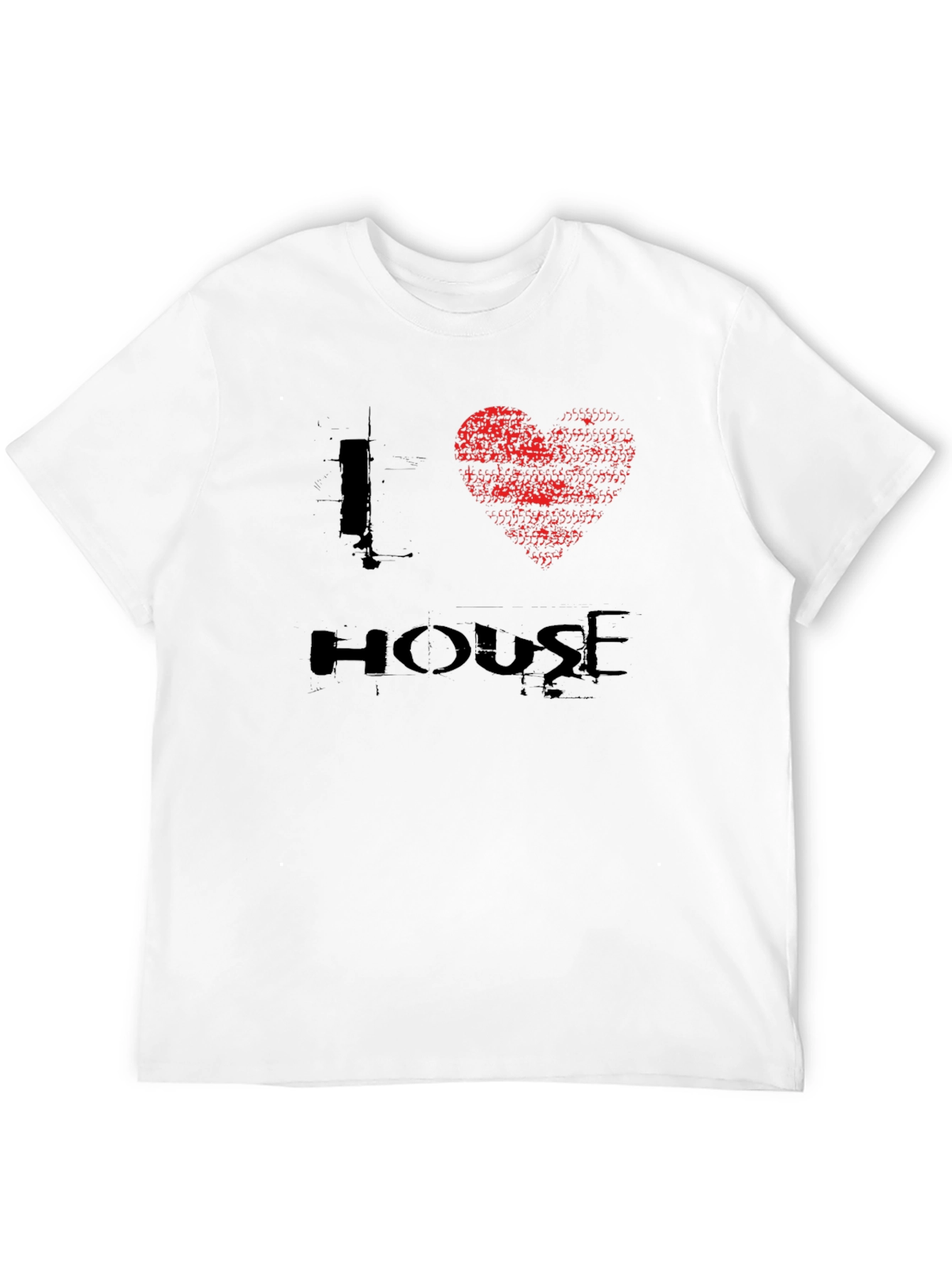I Heart House Music Black Graphic T-Shirt
