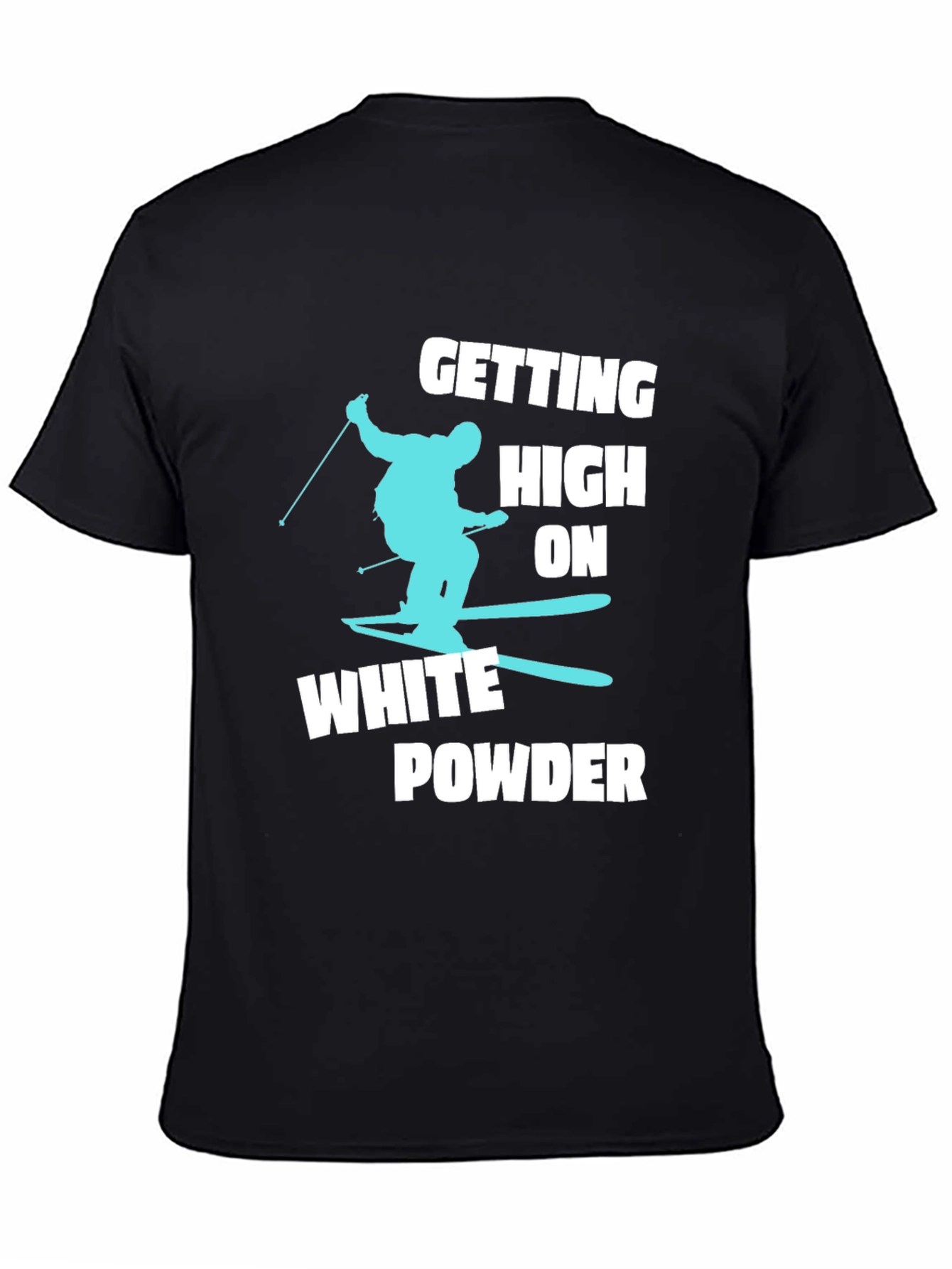 Skiing T-Shirt - White Powder