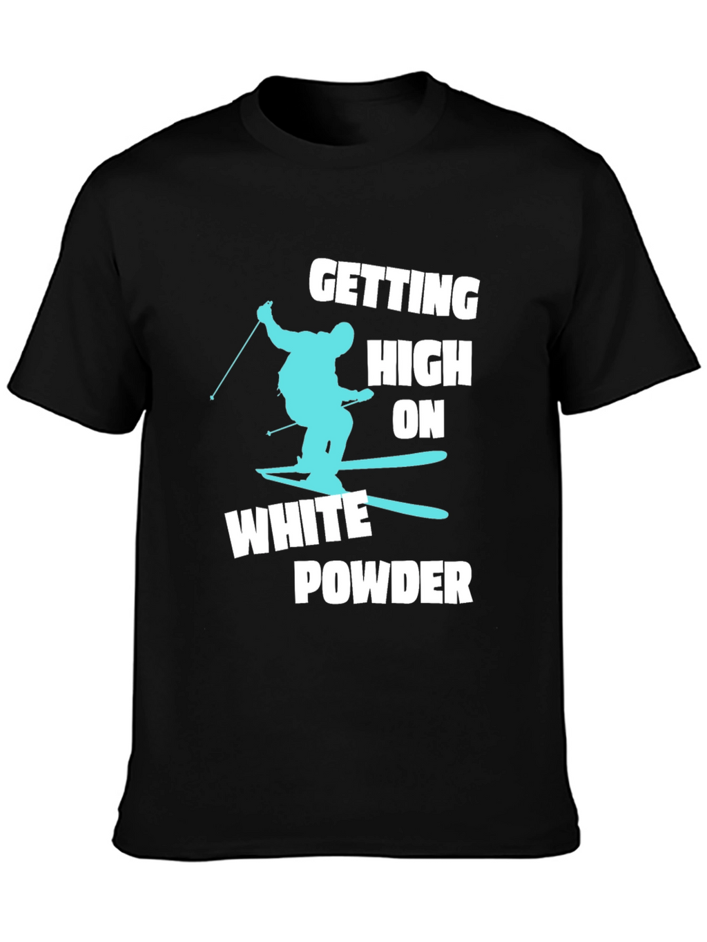 Skiing T-Shirt - White Powder