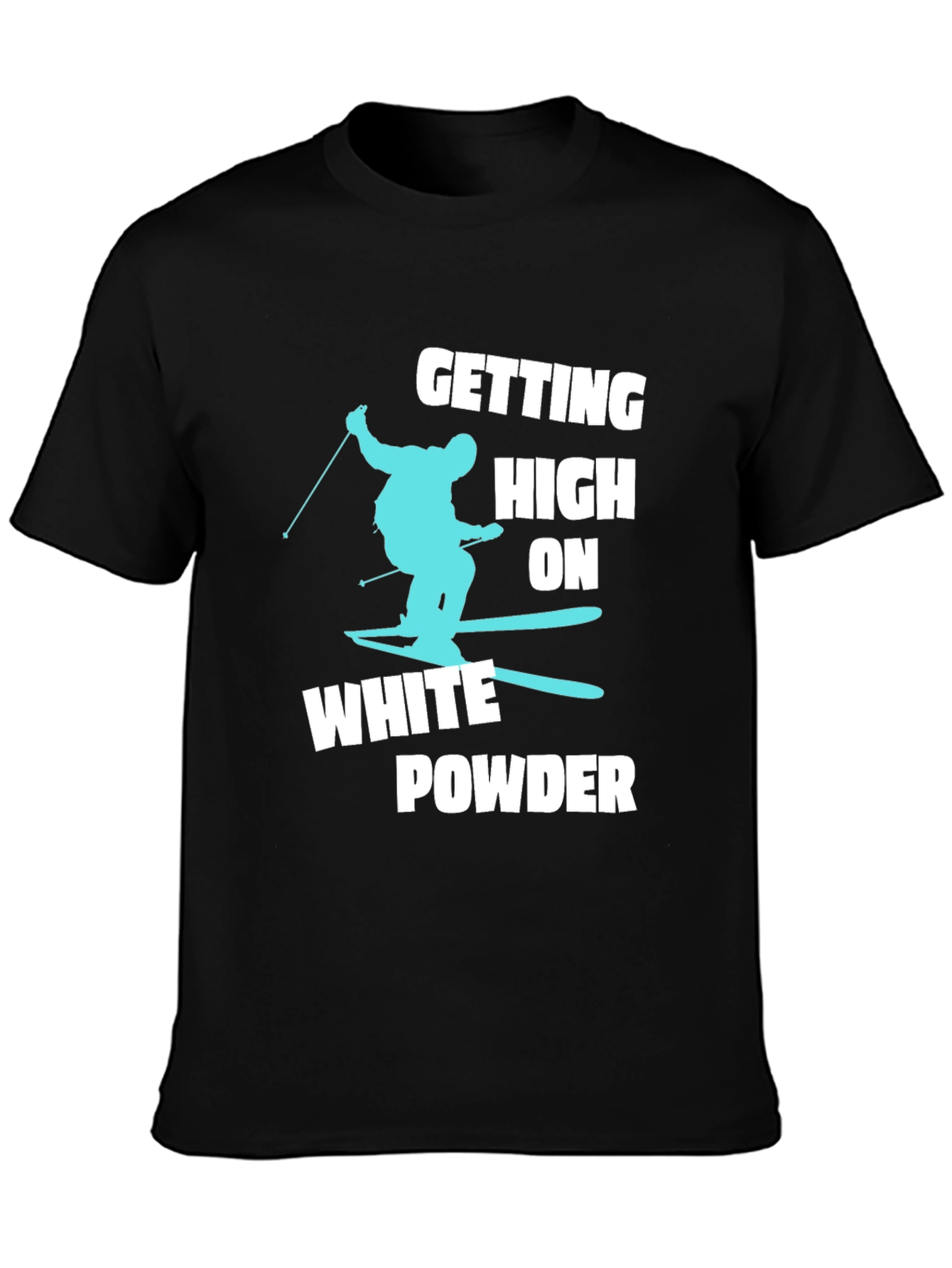 Skiing T-Shirt - White Powder