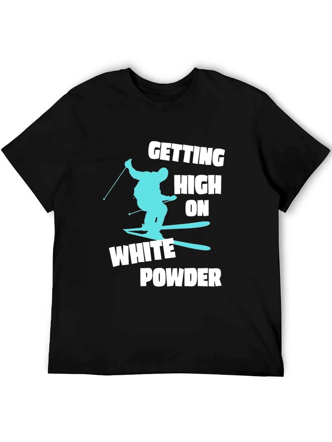 Skiing T-Shirt - White Powder