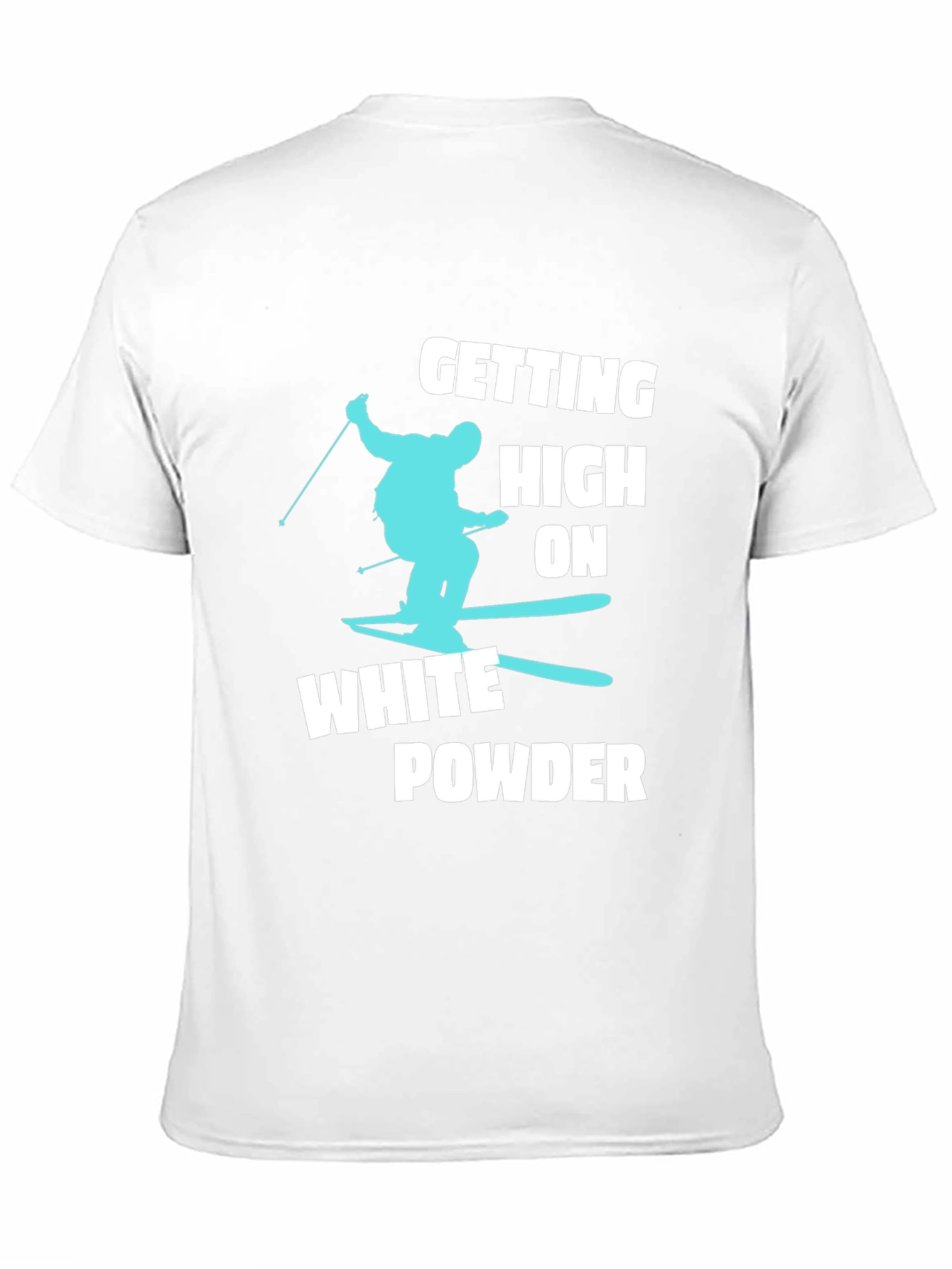 Skiing T-Shirt - White Powder