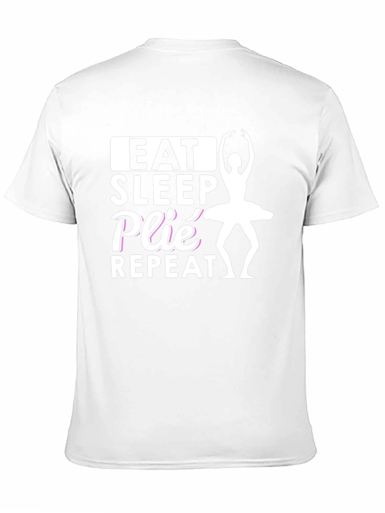 Eat Sleep Plie Repeat Black T-Shirt