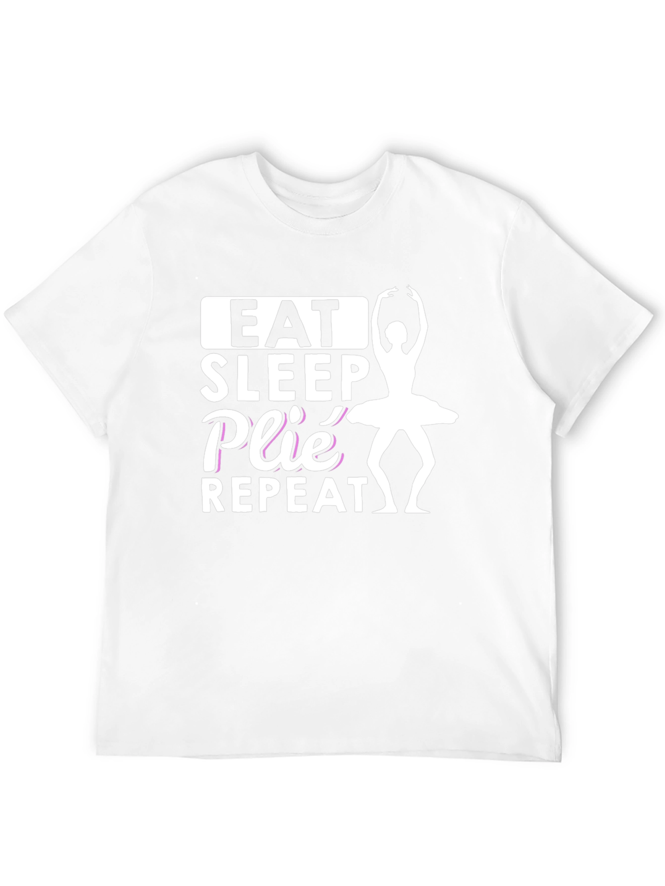 Eat Sleep Plie Repeat Black T-Shirt