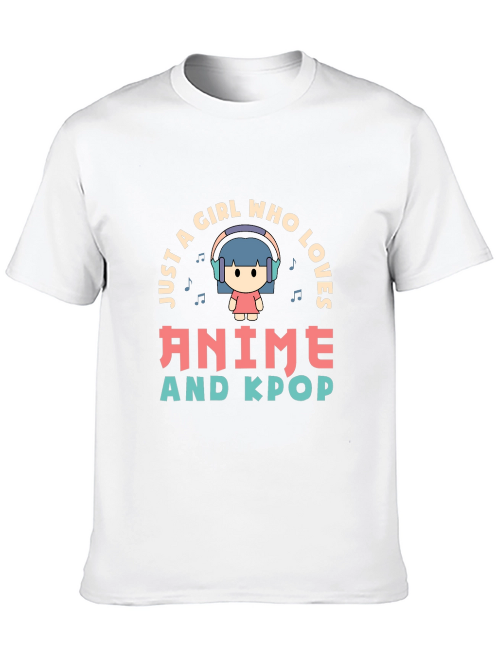 Anime & Kpop Lover T-Shirt - Cute Girl Design