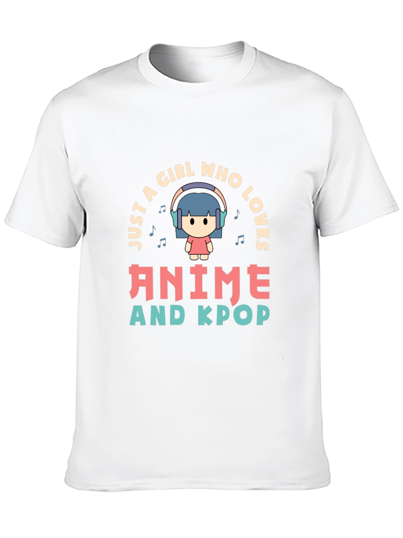 Anime & Kpop Lover T-Shirt - Cute Girl Design