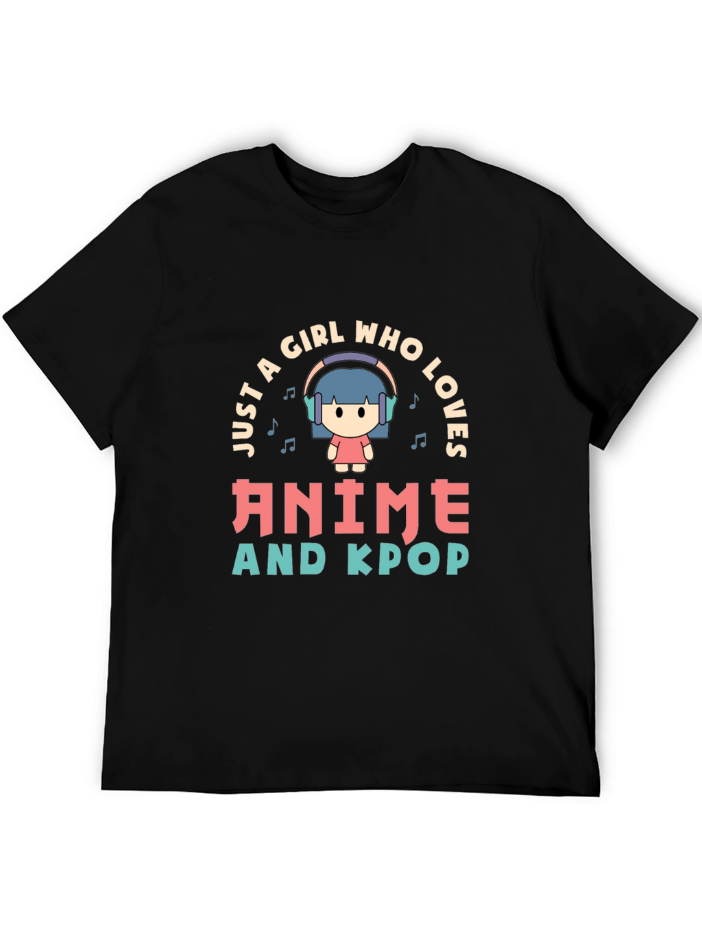 Anime & Kpop Lover T-Shirt - Cute Girl Design