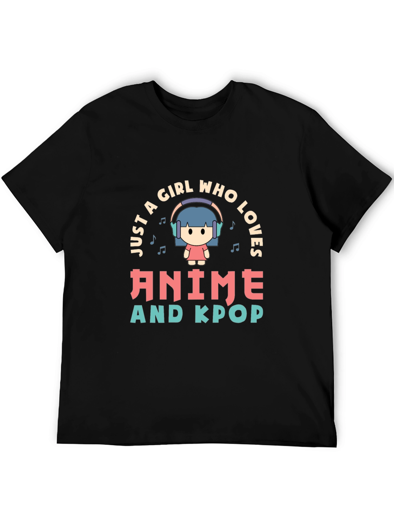 Anime & Kpop Lover T-Shirt - Cute Girl Design