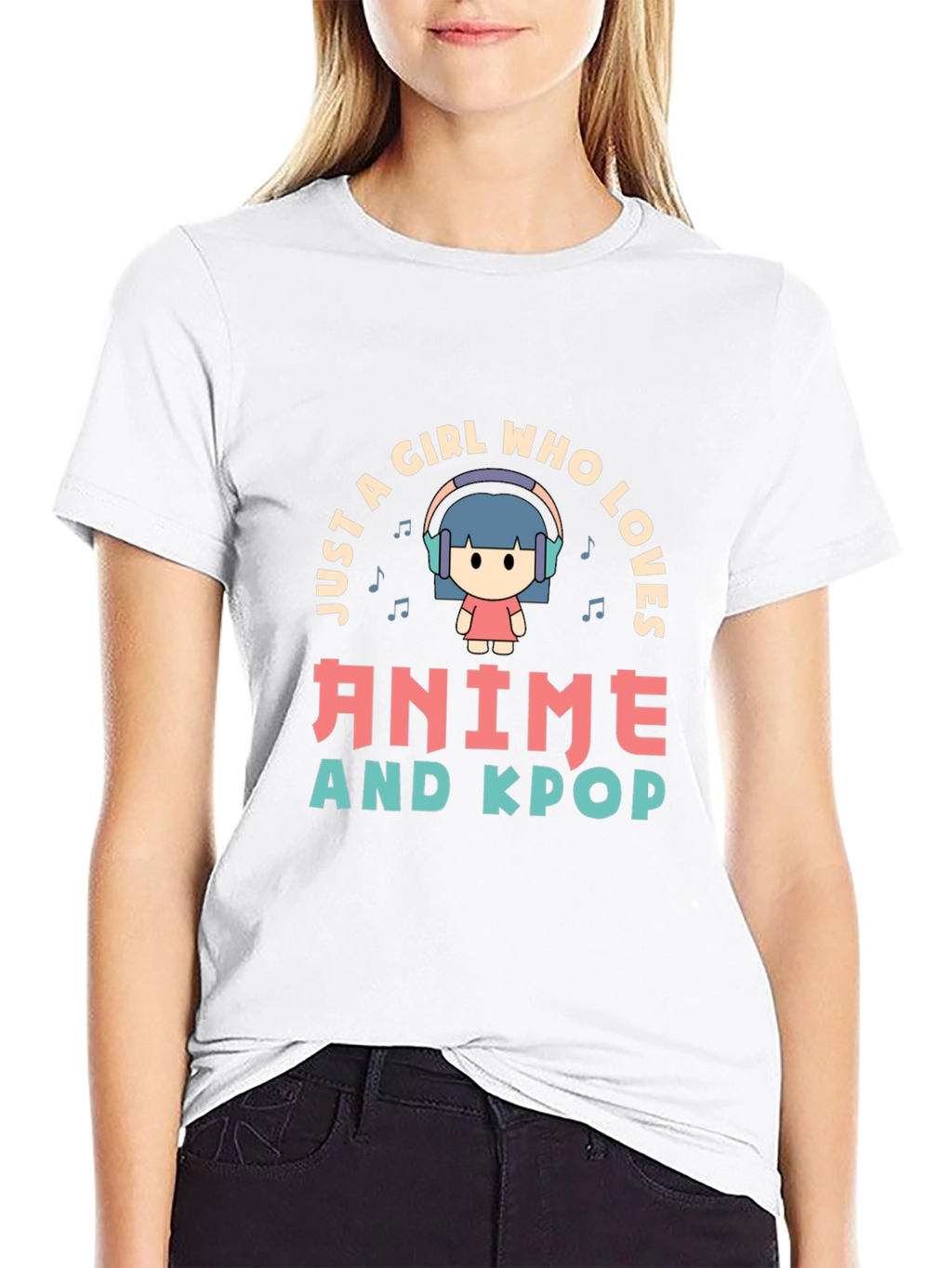 Anime & Kpop Lover T-Shirt - Cute Girl Design