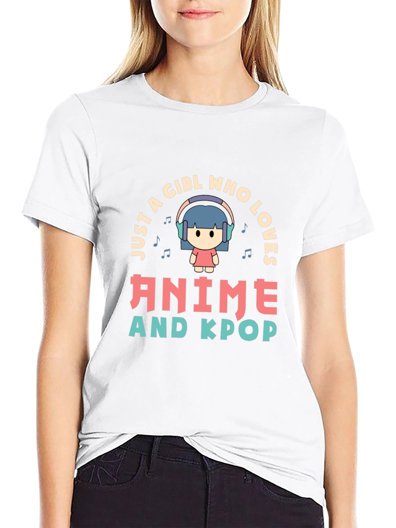 Anime & Kpop Lover T-Shirt - Cute Girl Design