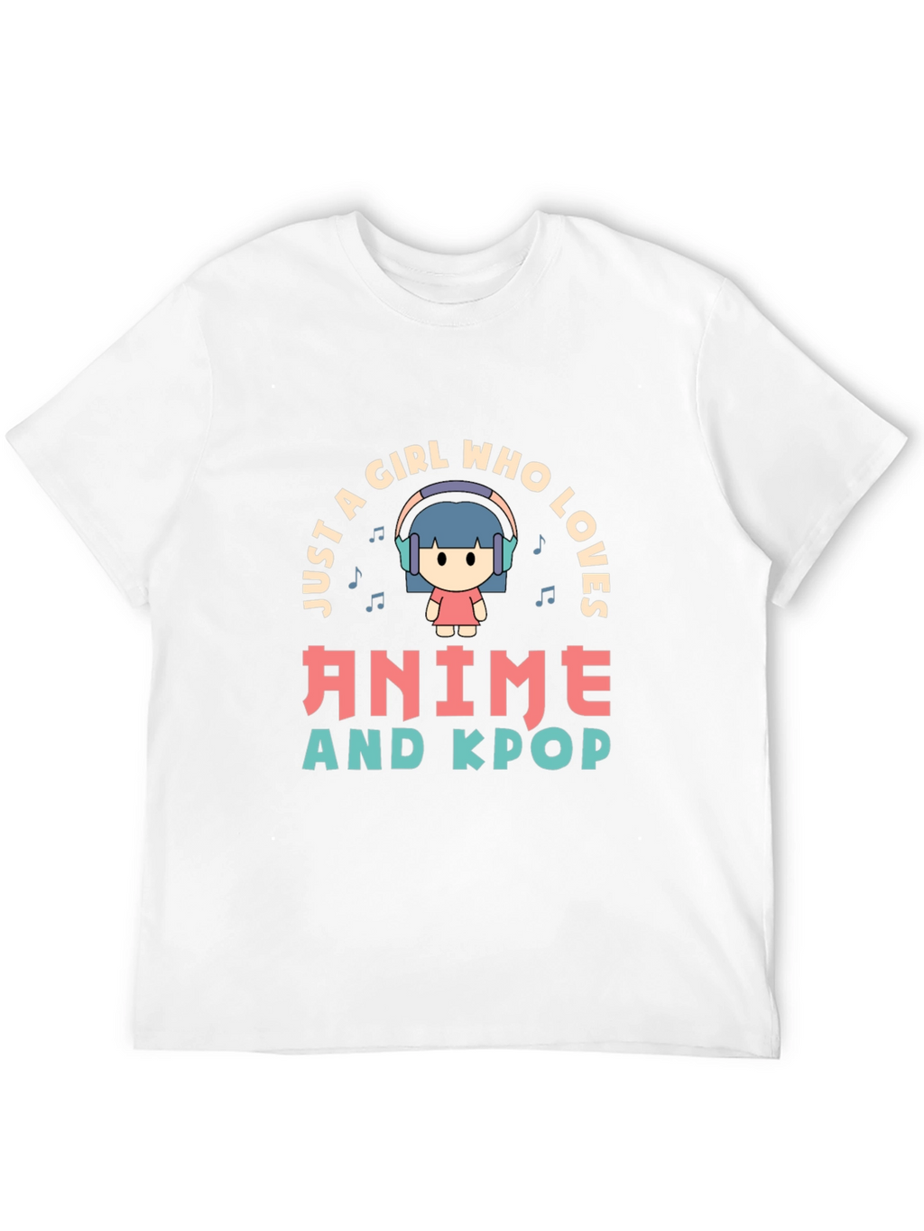 Anime & Kpop Lover T-Shirt - Cute Girl Design