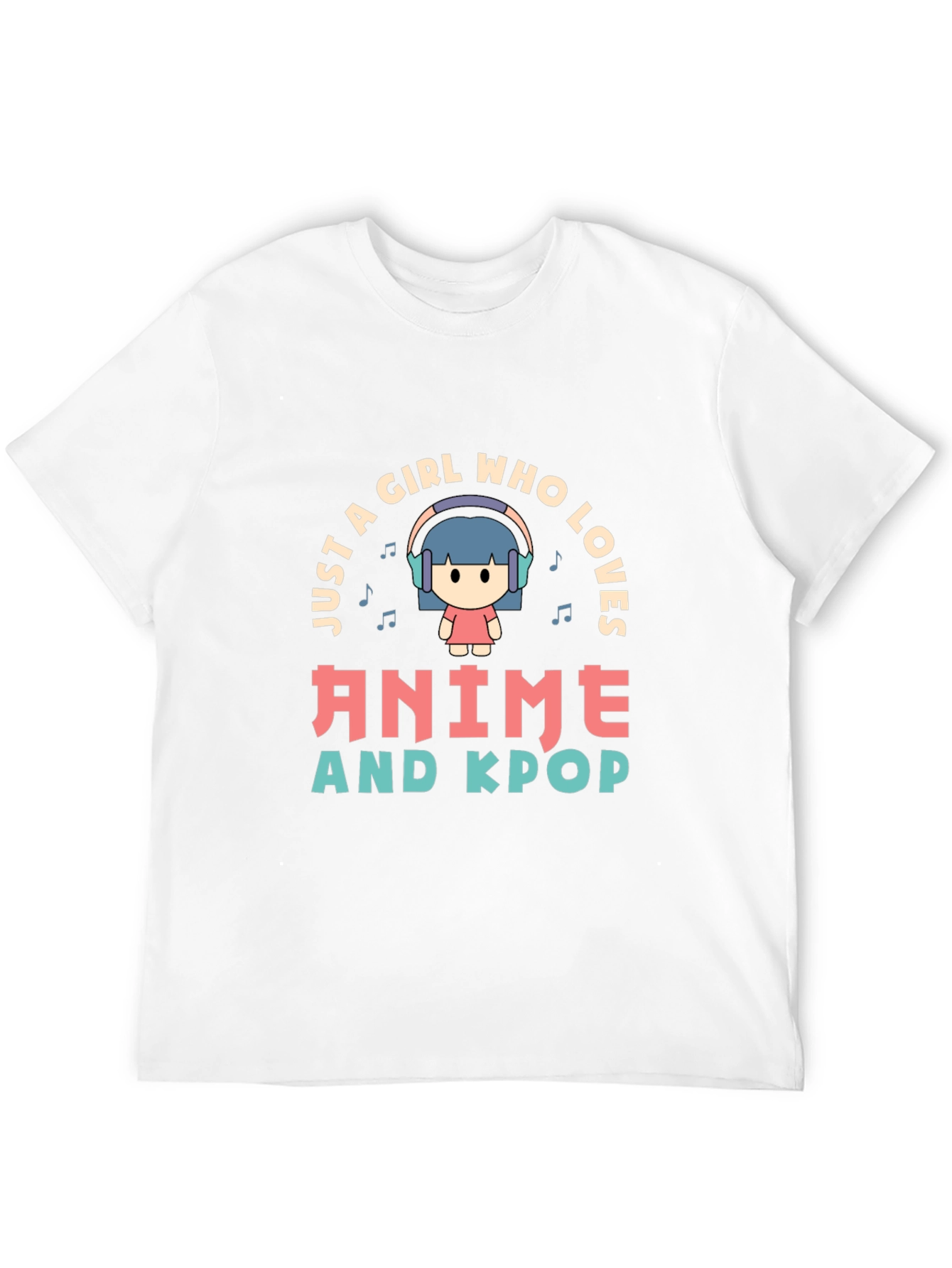 Anime & Kpop Lover T-Shirt - Cute Girl Design