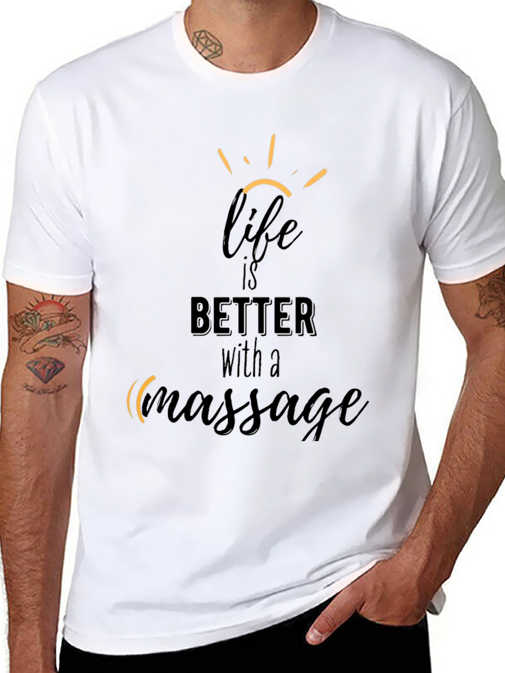 Life is Better with Massage Graphic Tee