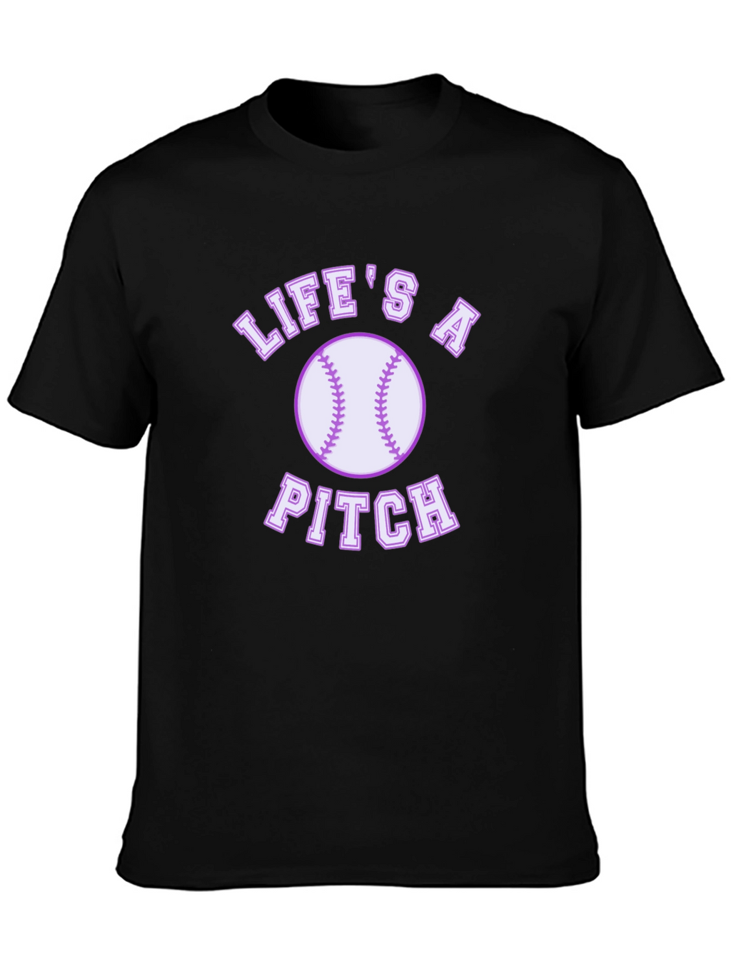 Lifes A Pitch T-Shirt Baseball Tee