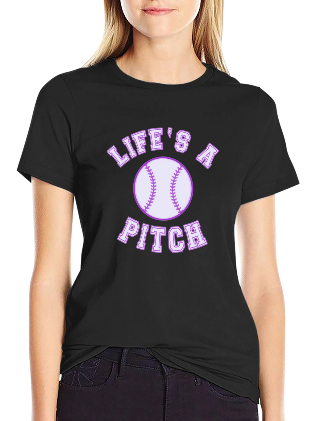Lifes A Pitch T-Shirt Baseball Tee