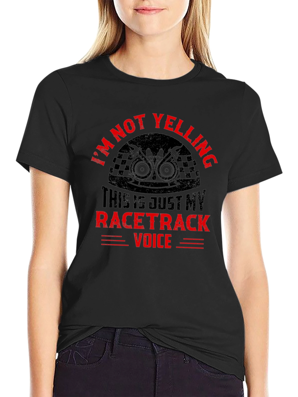 Im Not Yelling Racertrack Voice T-Shirt