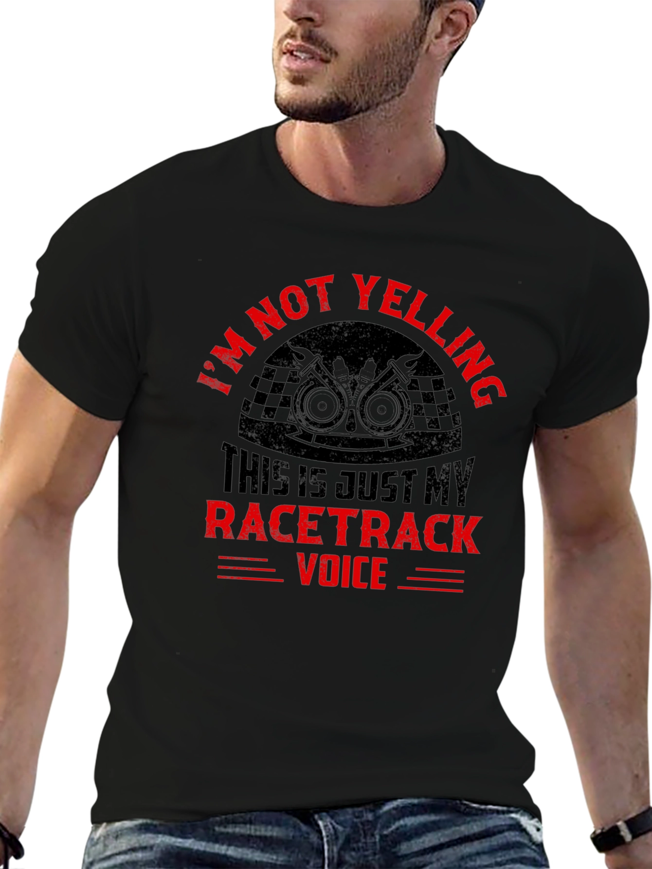 Im Not Yelling Racertrack Voice T-Shirt