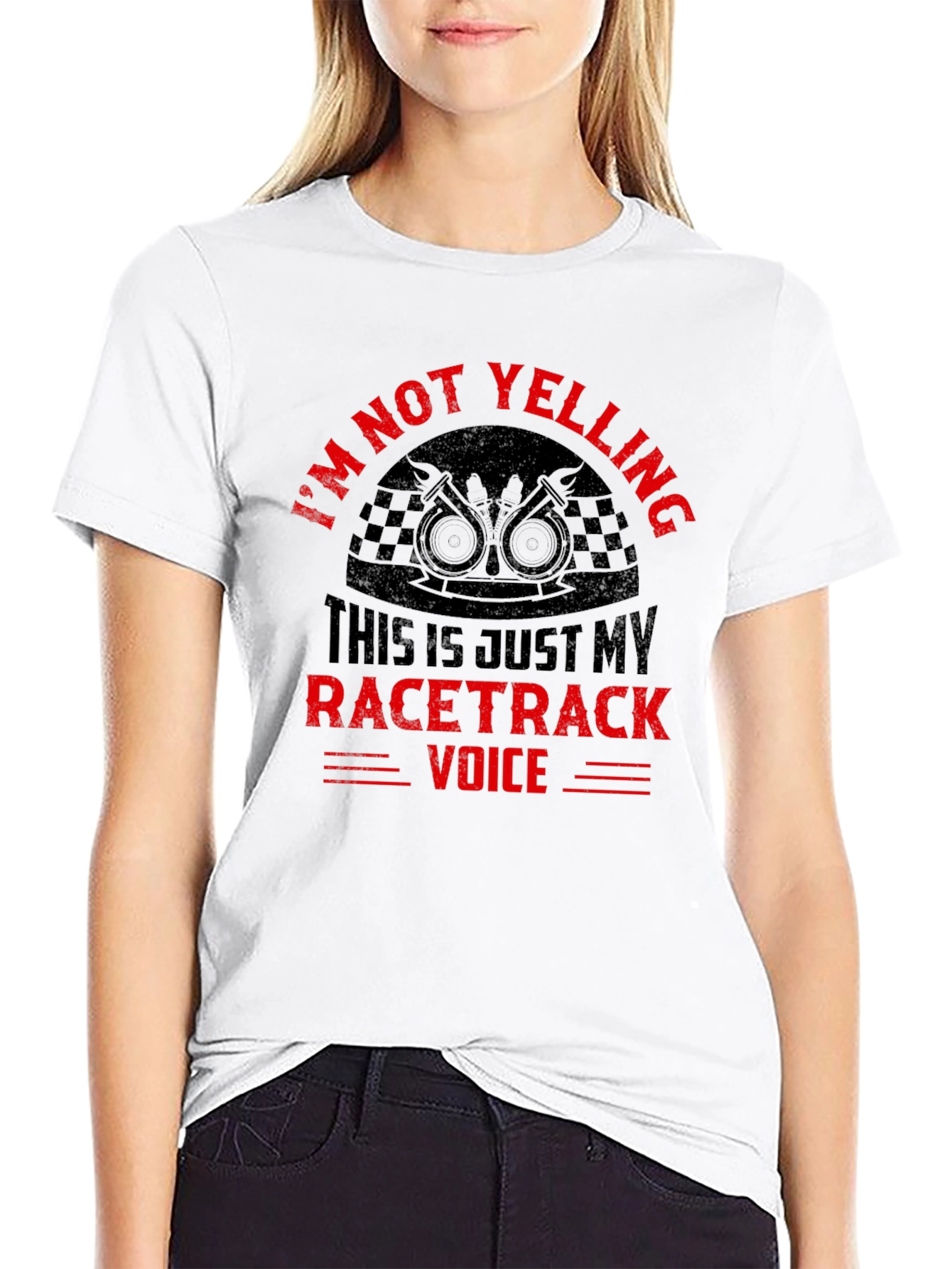 Im Not Yelling Racertrack Voice T-Shirt