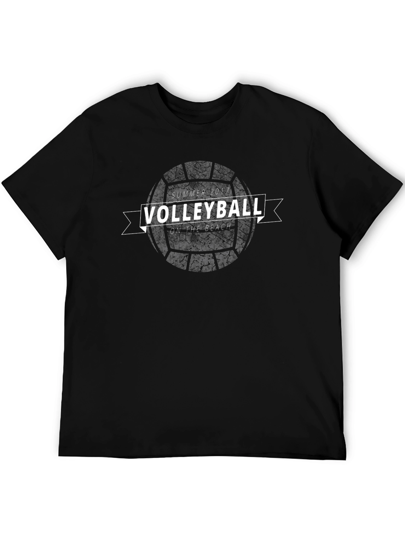 Volleyball on the Beach Summer 2017 Black T-Shirt