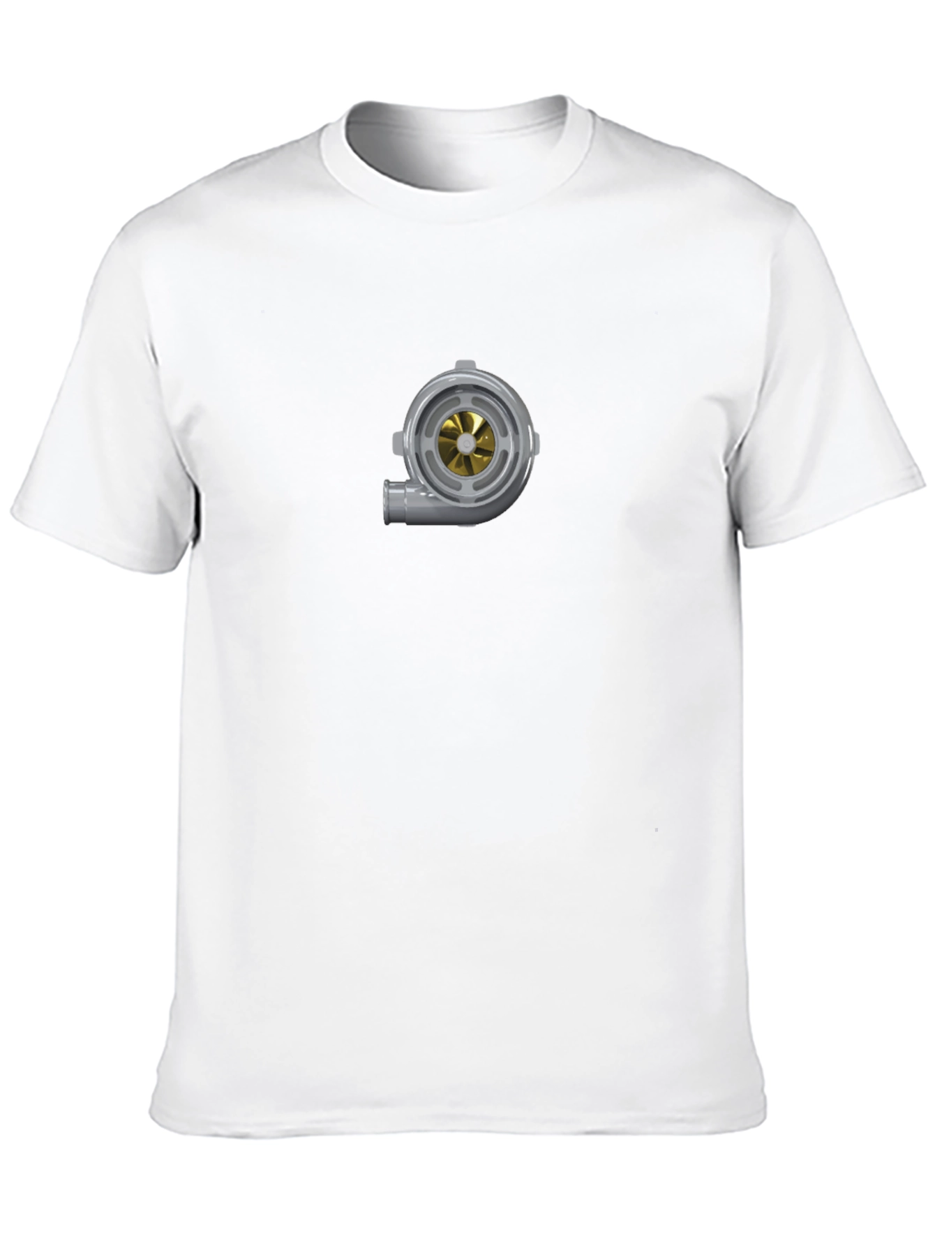 Turbocharged Style: Black Graphic Tee for Car Enthusiasts