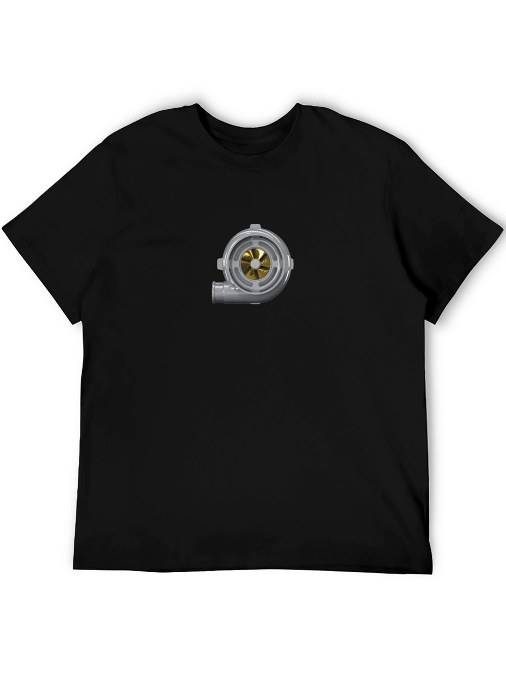 Turbocharged Style: Black Graphic Tee for Car Enthusiasts