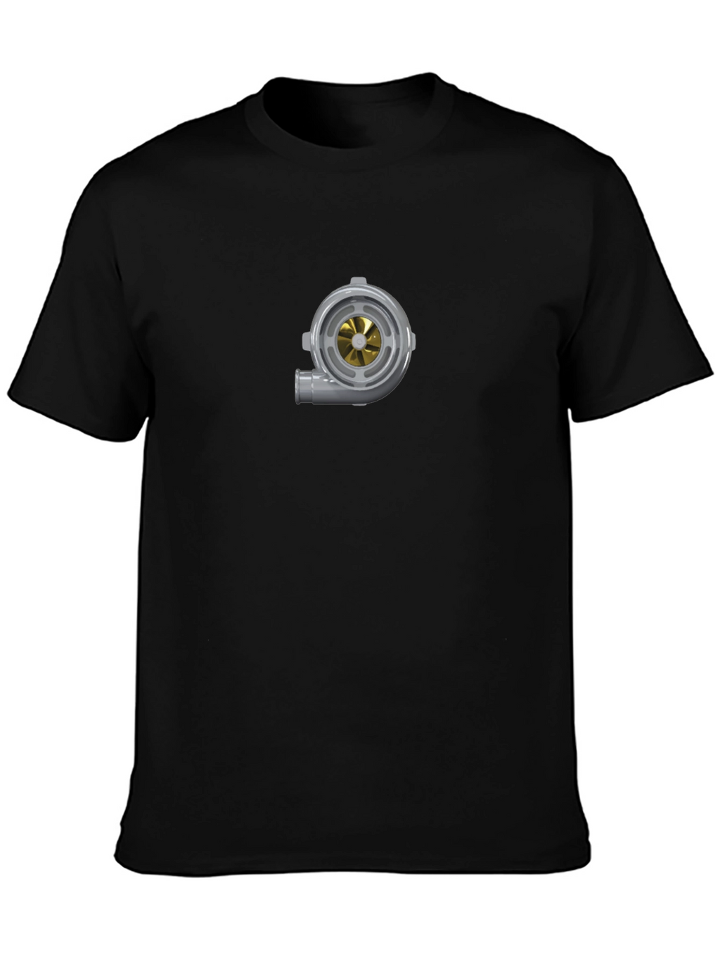 Turbocharged Style: Black Graphic Tee for Car Enthusiasts