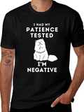 Patience Tested Cat Graphic T-Shirt