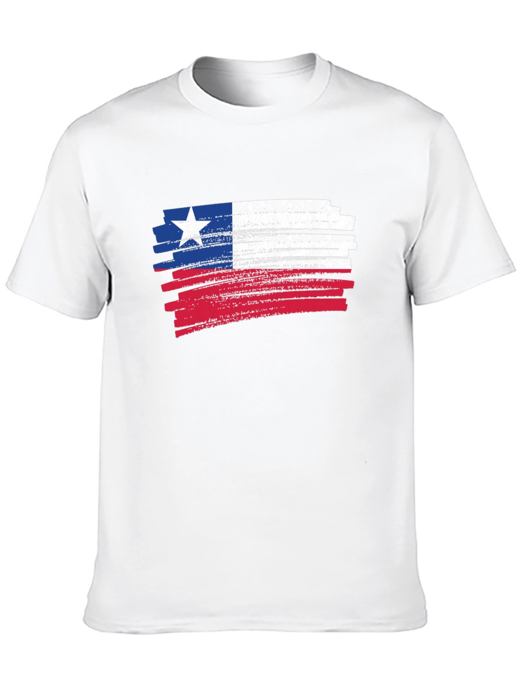 Texas Flag Brush Stroke Graphic T-Shirt