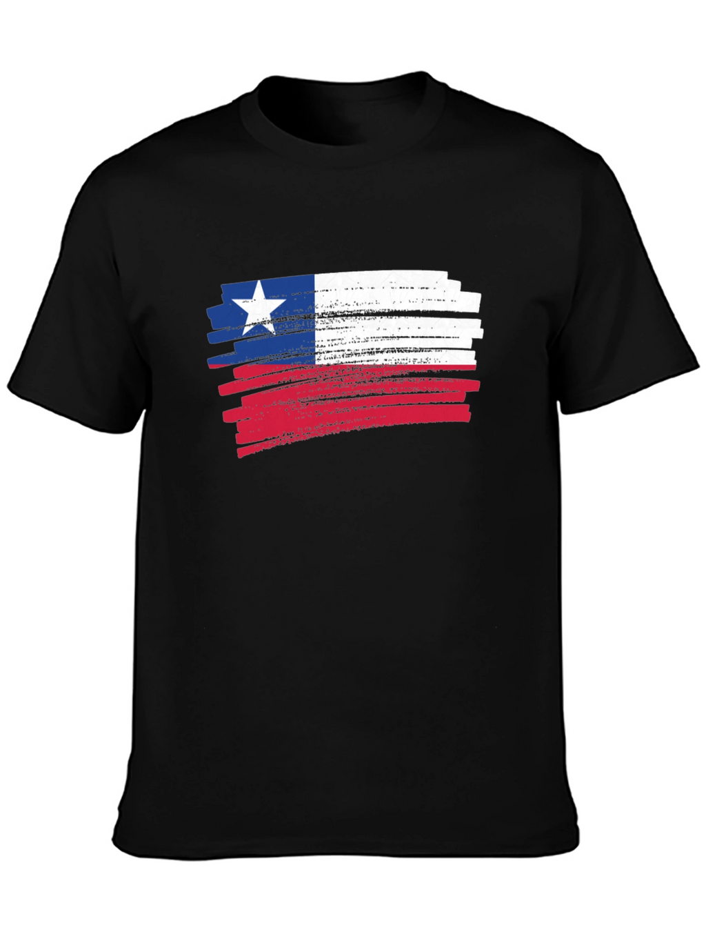 Texas Flag Brush Stroke Graphic T-Shirt