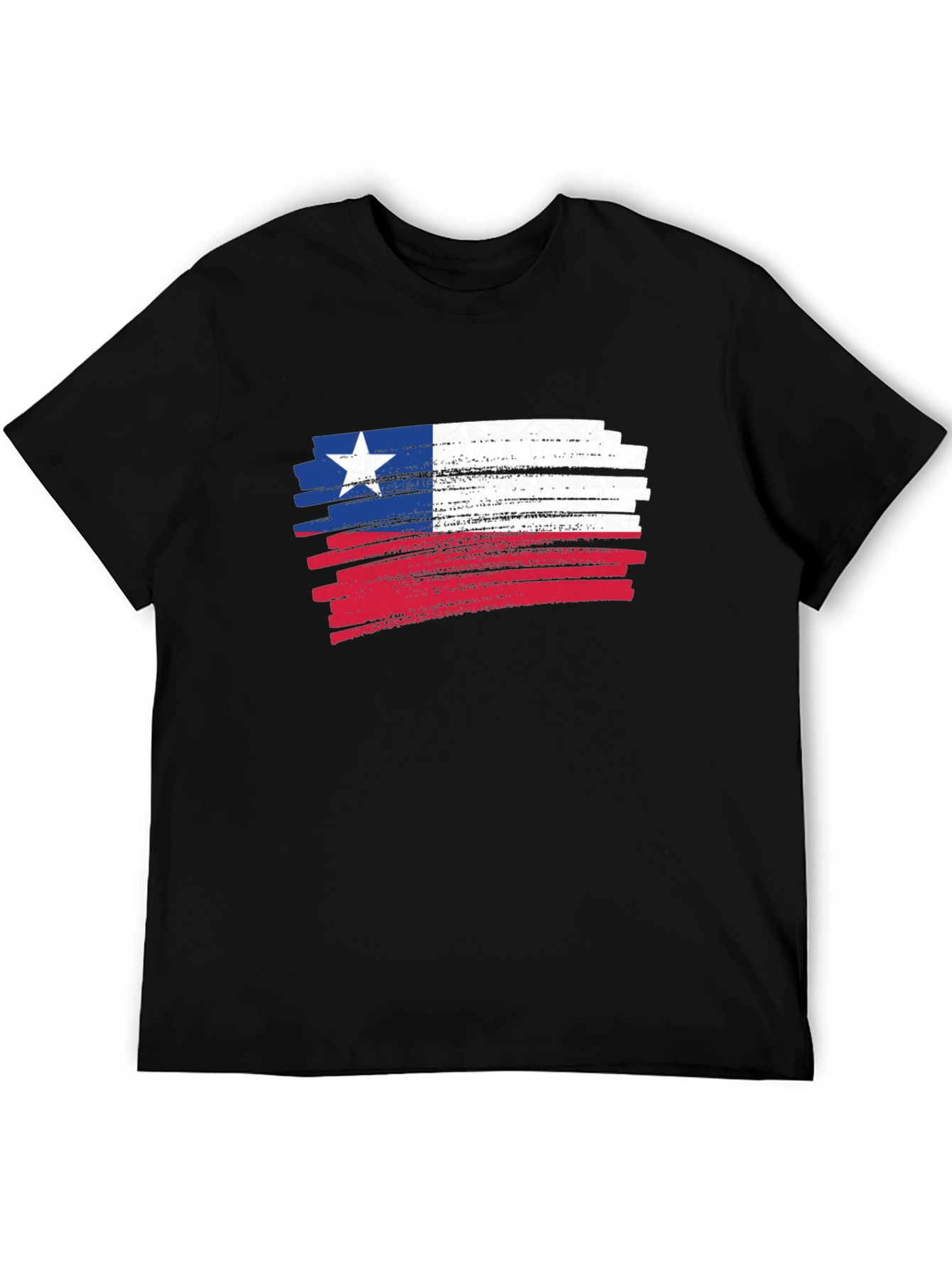 Texas Flag Brush Stroke Graphic T-Shirt