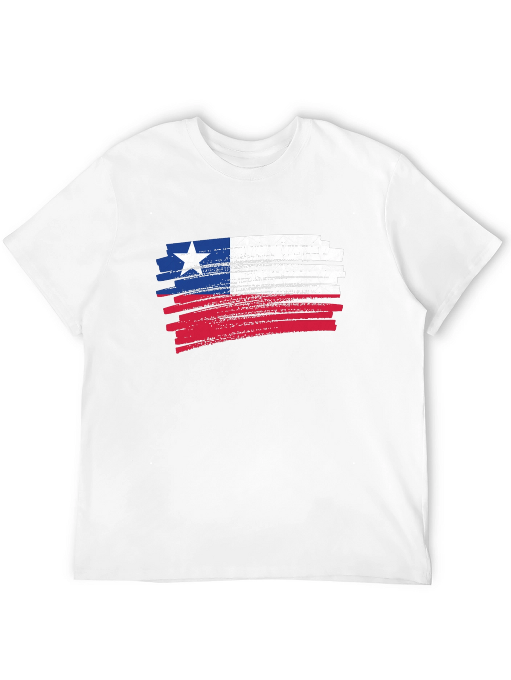 Texas Flag Brush Stroke Graphic T-Shirt