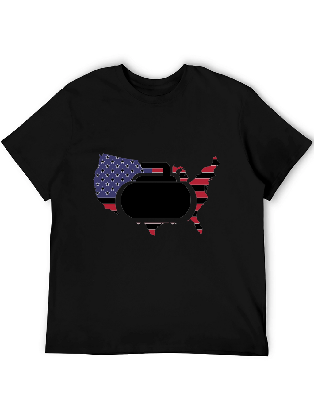 USA Curling Stone T-Shirt