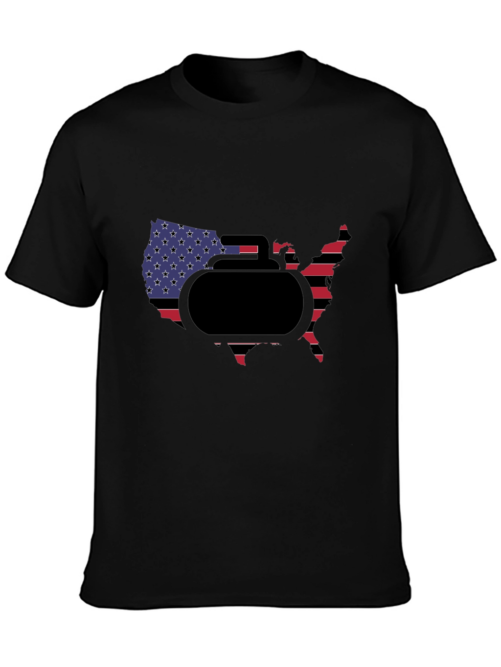 USA Curling Stone T-Shirt
