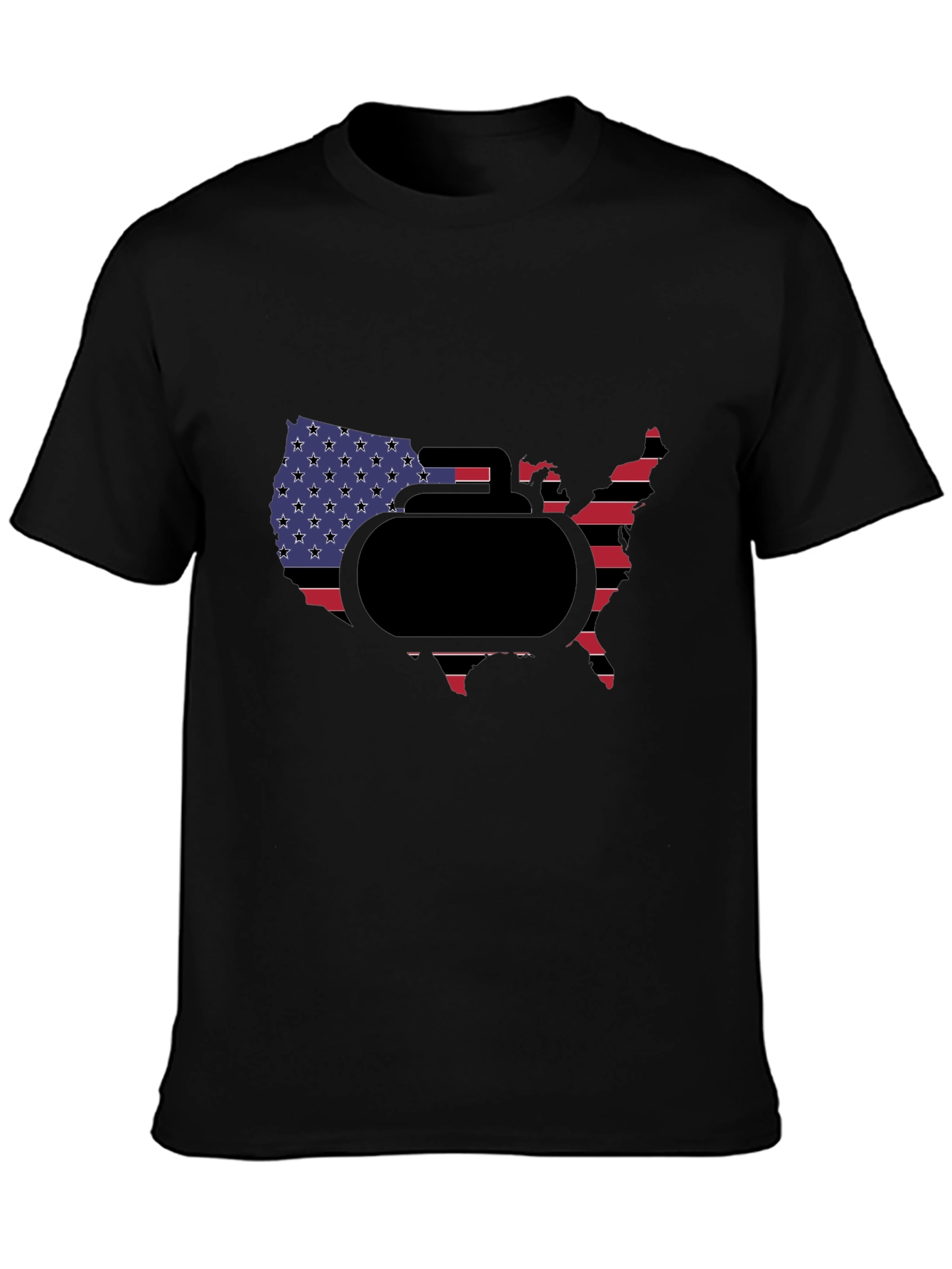 USA Curling Stone T-Shirt