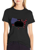 USA Curling Stone T-Shirt