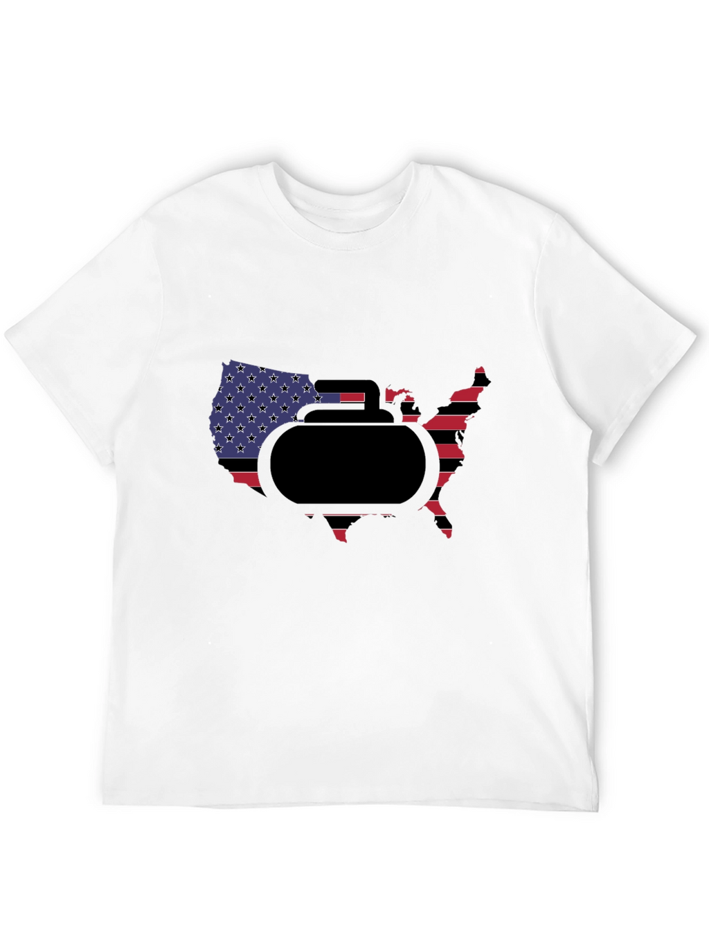 USA Curling Stone T-Shirt