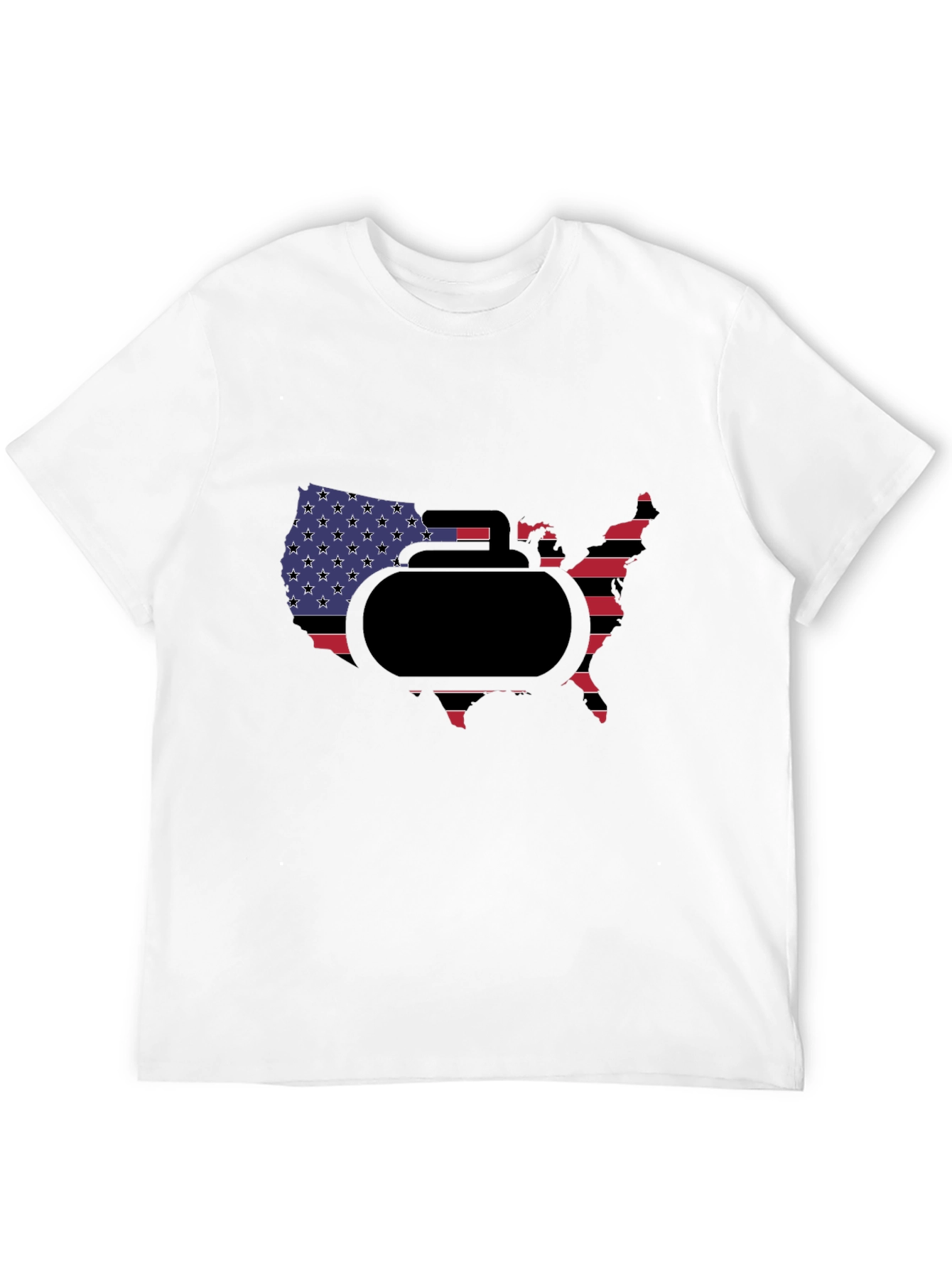 USA Curling Stone T-Shirt