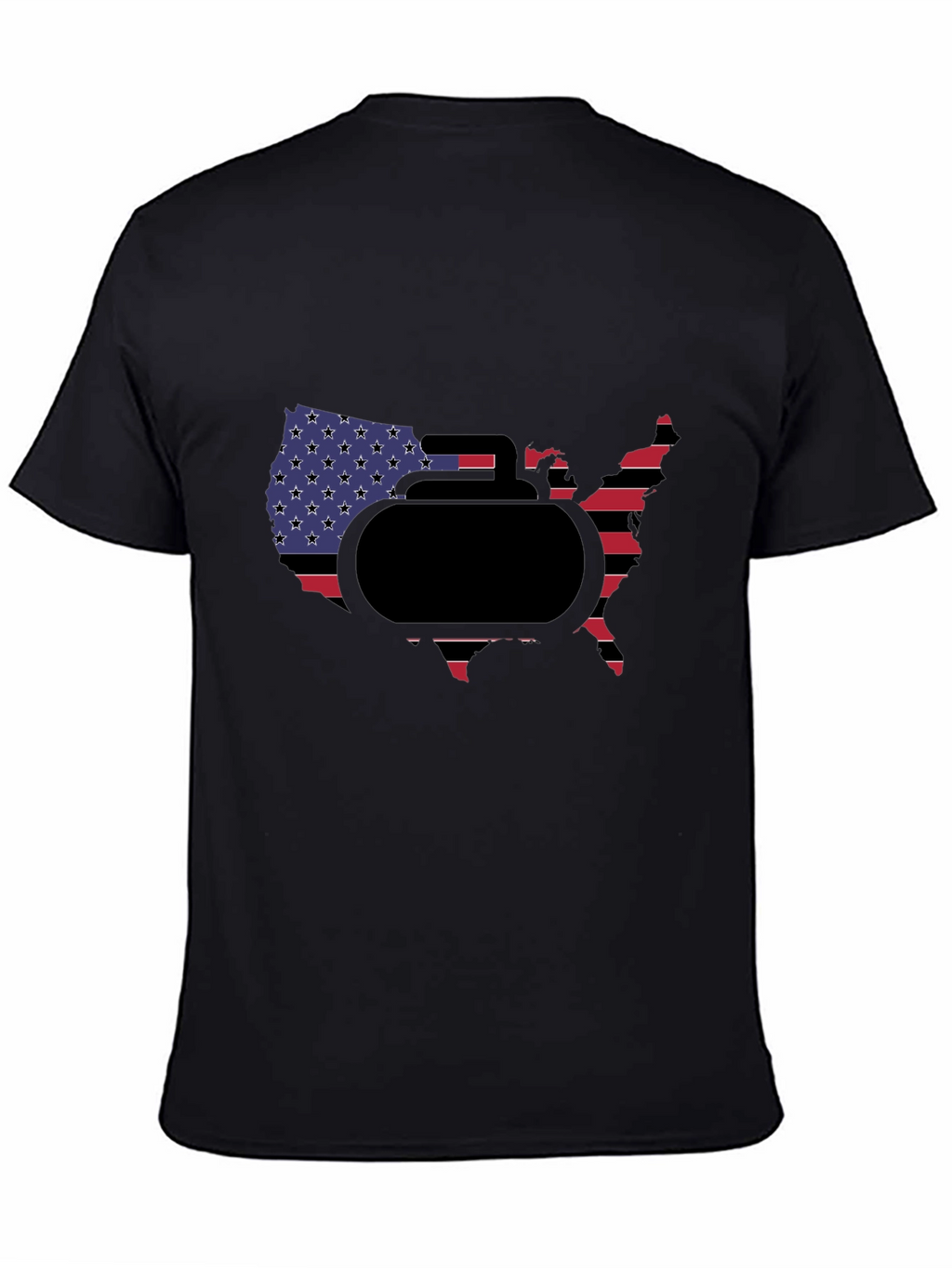 USA Curling Stone T-Shirt