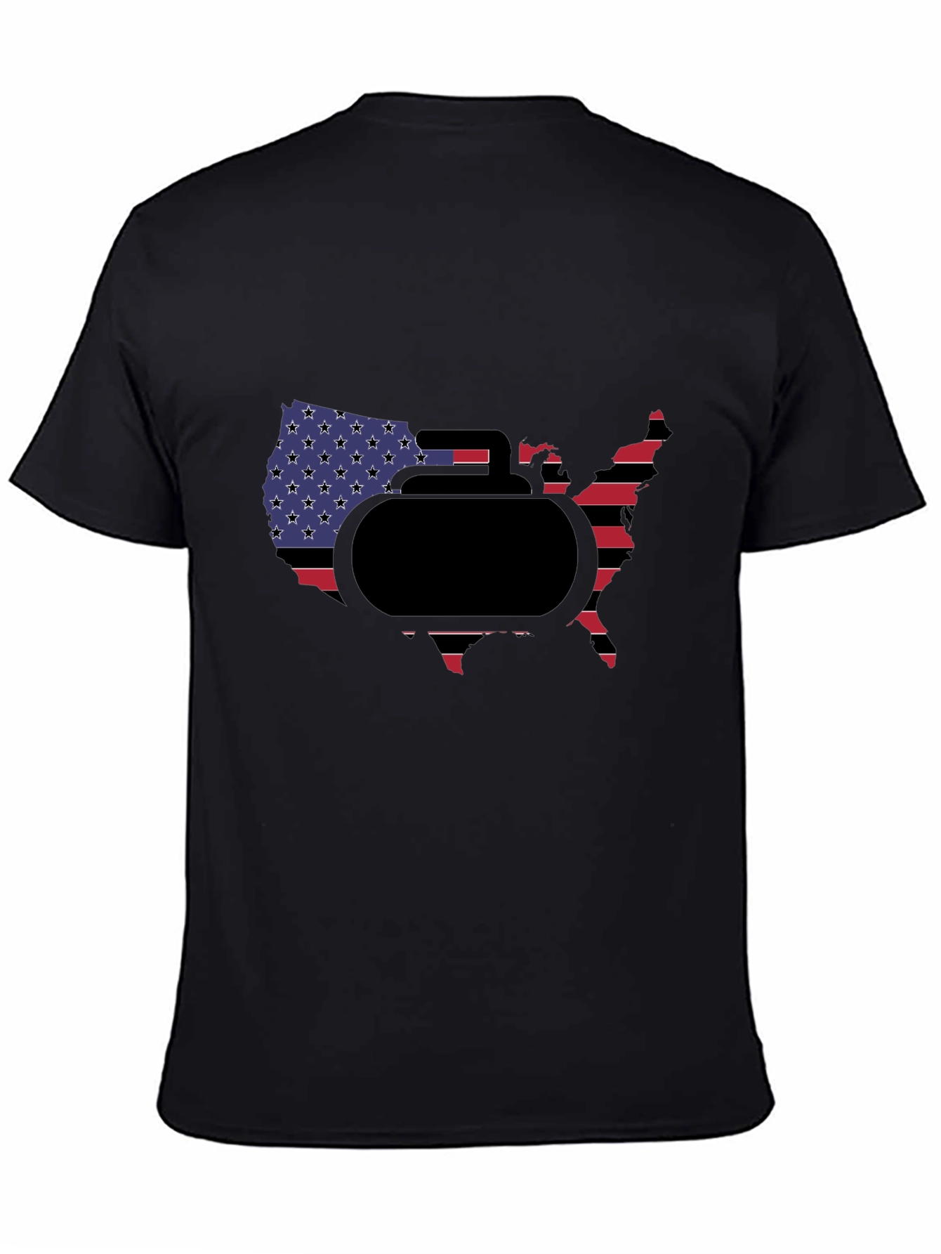USA Curling Stone T-Shirt