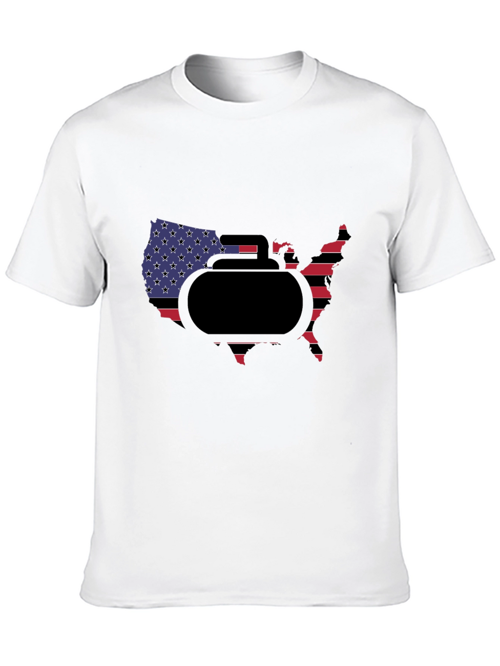 USA Curling Stone T-Shirt