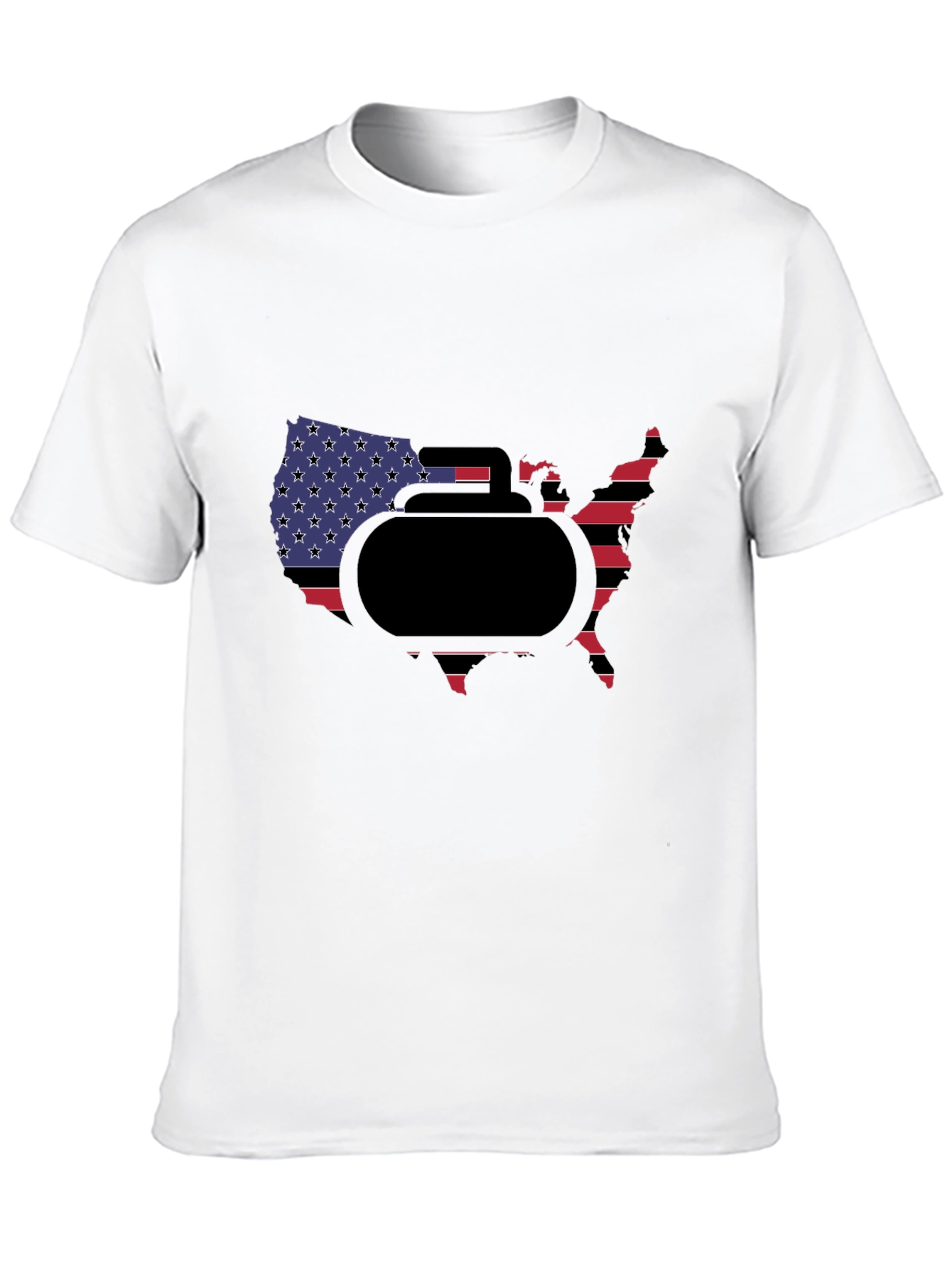 USA Curling Stone T-Shirt