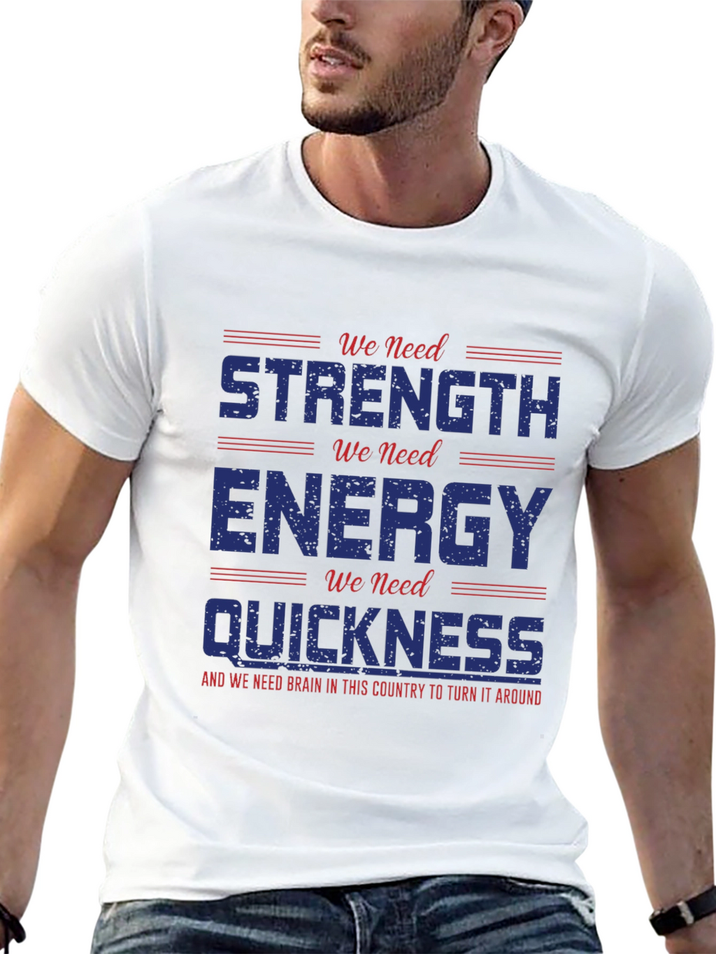 Strength Energy Quickness Graphic Tee