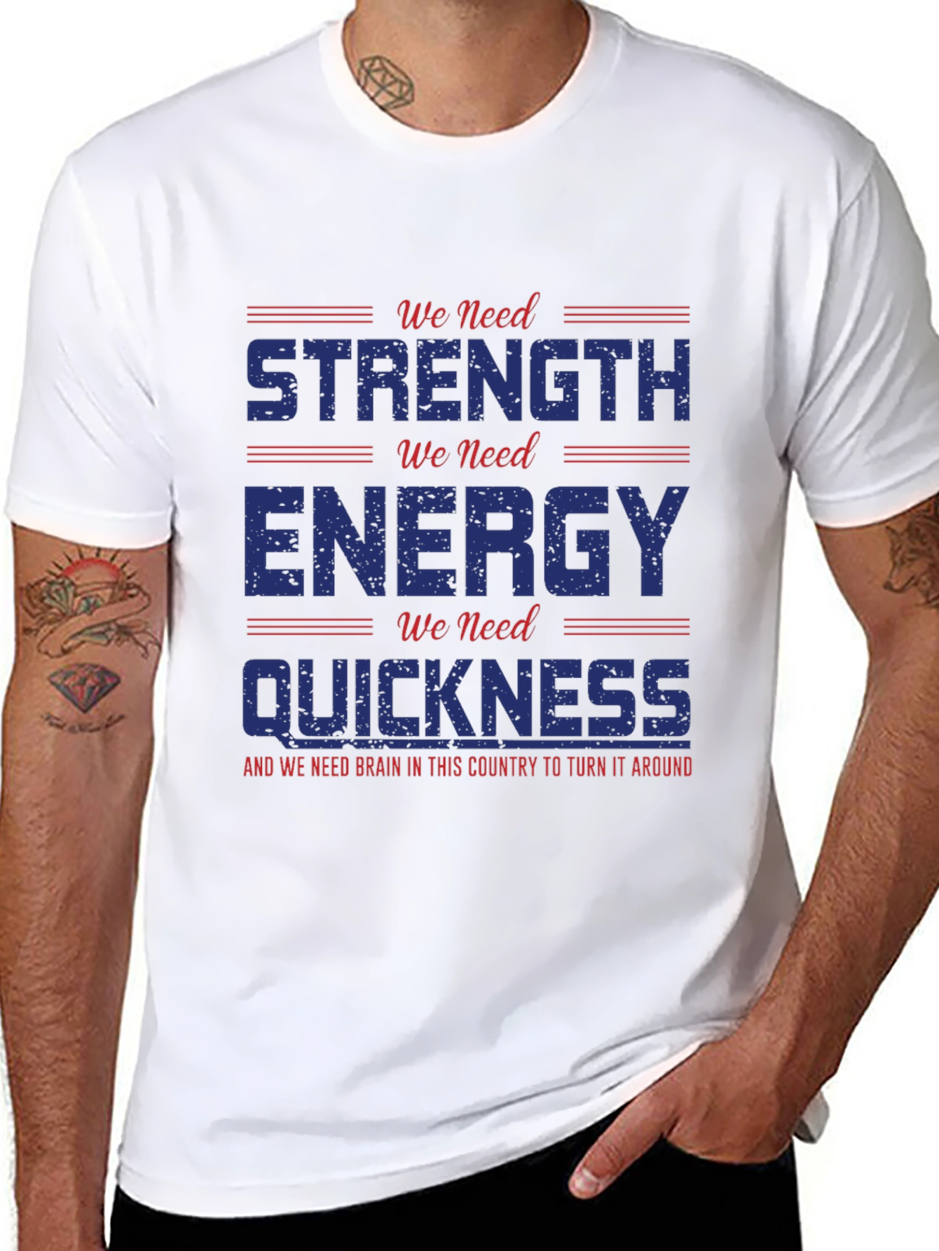 Strength Energy Quickness Graphic Tee