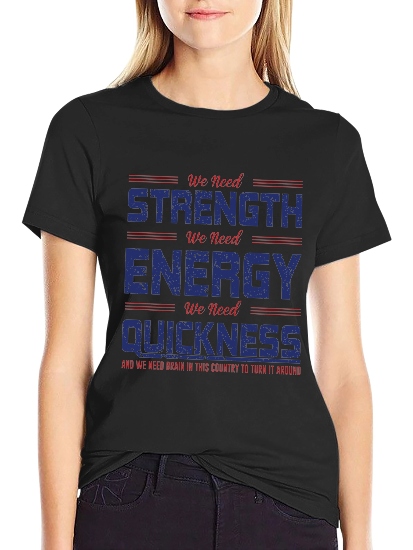 Strength Energy Quickness Graphic Tee