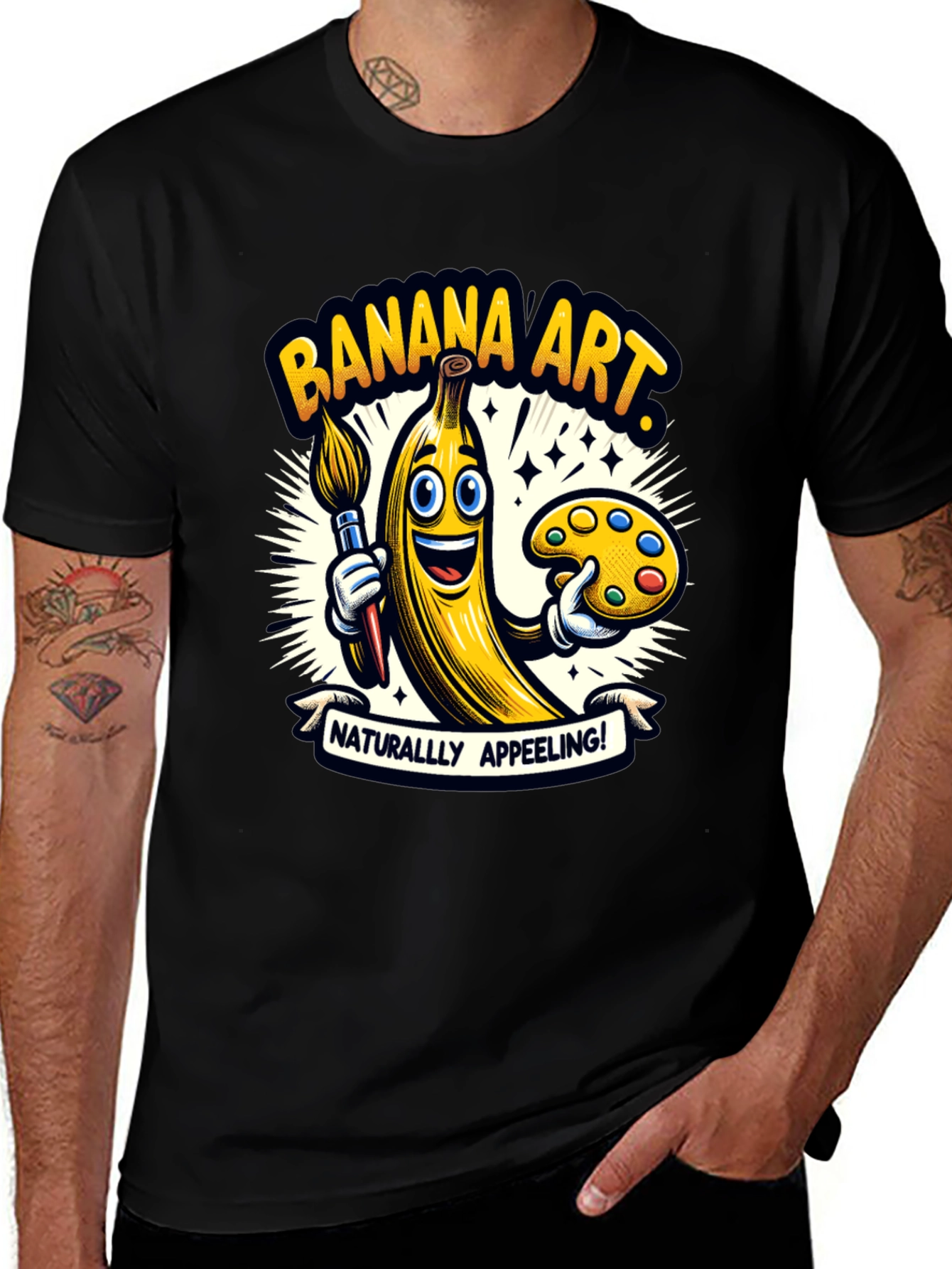 Banana Art T-Shirt - Naturally Appeeling Tee!
