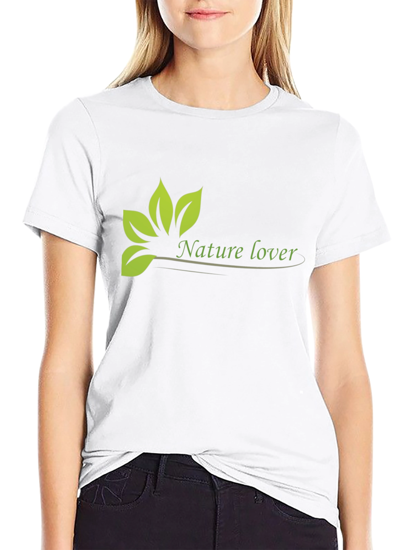 Nature Lover Graphic Tee - Black Cotton T-Shirt