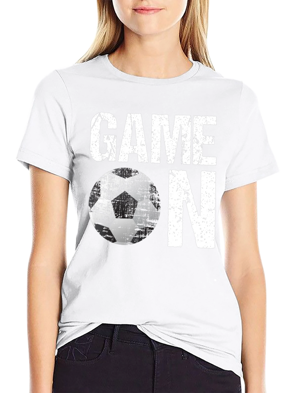 Game On Soccer T-Shirt - Distressed Graphic Tee